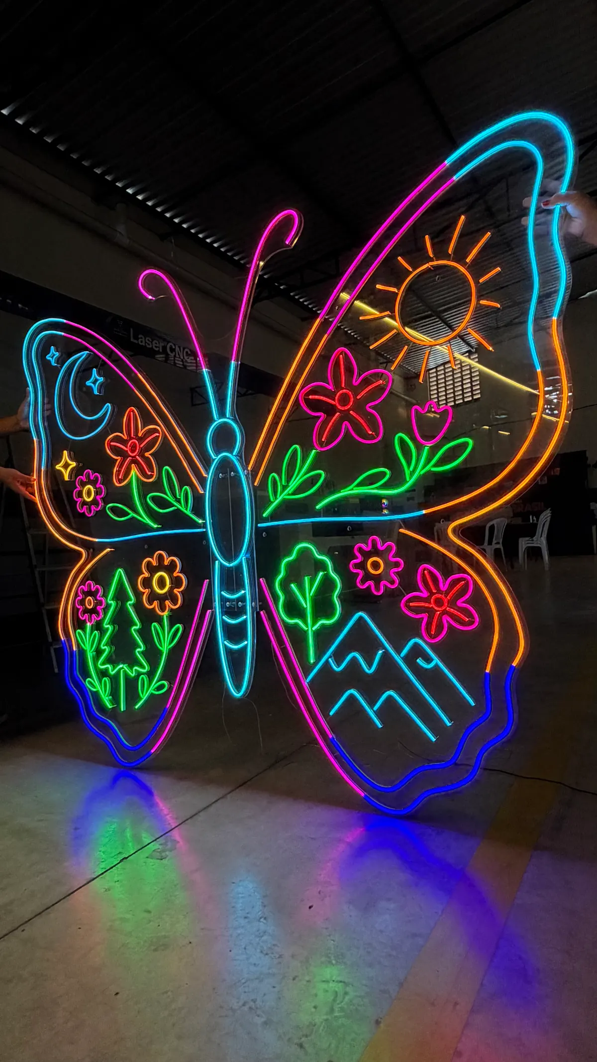 NeonLed borboleta personalizado Arte Final Brasil